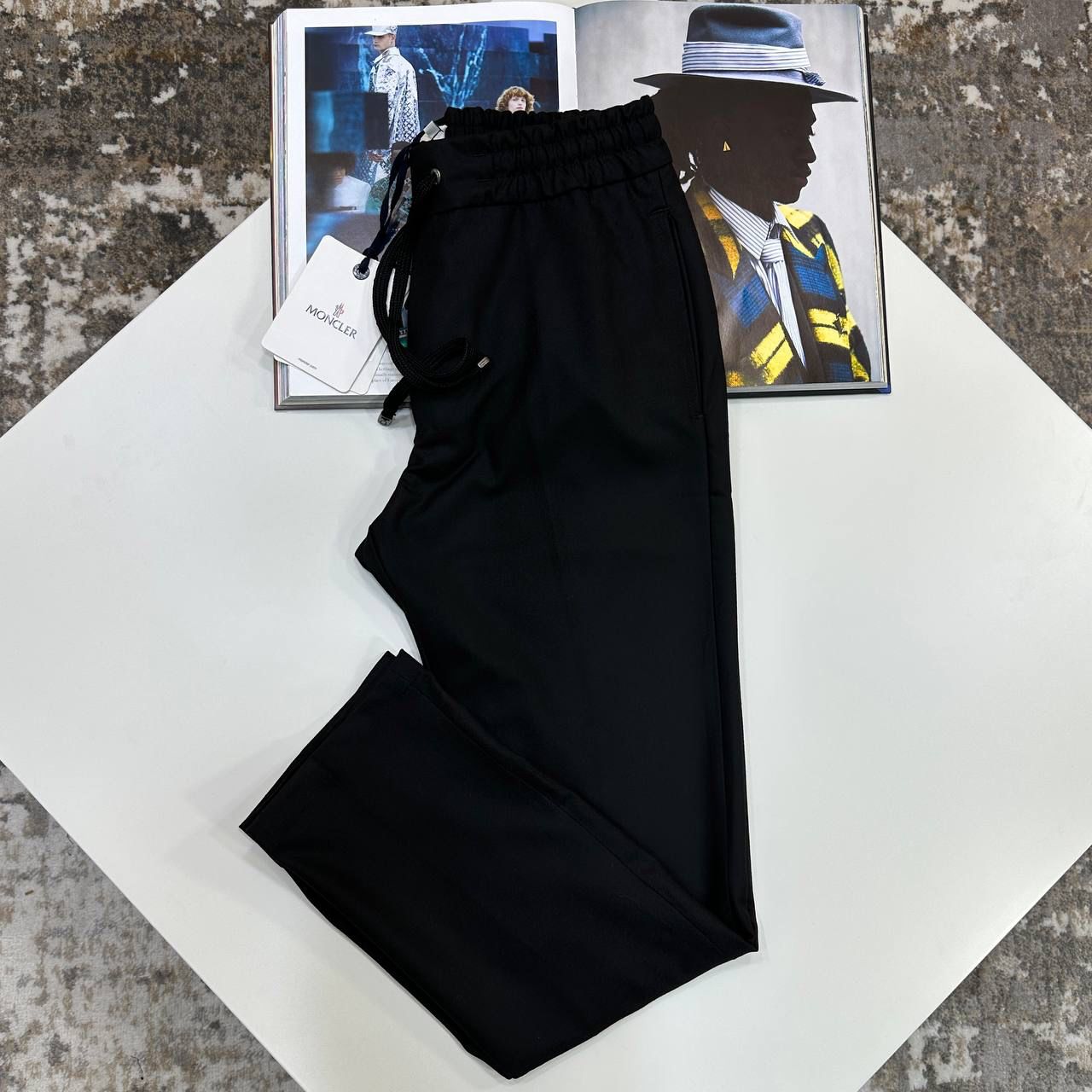 MNCLR DRAWSTRING TROUSER - BLACK