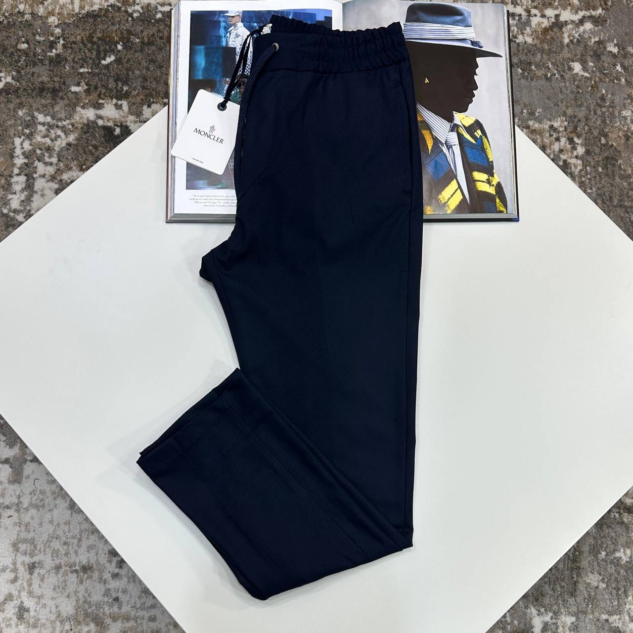 MNCLR DRAWSTRING TROUSER - NAVY