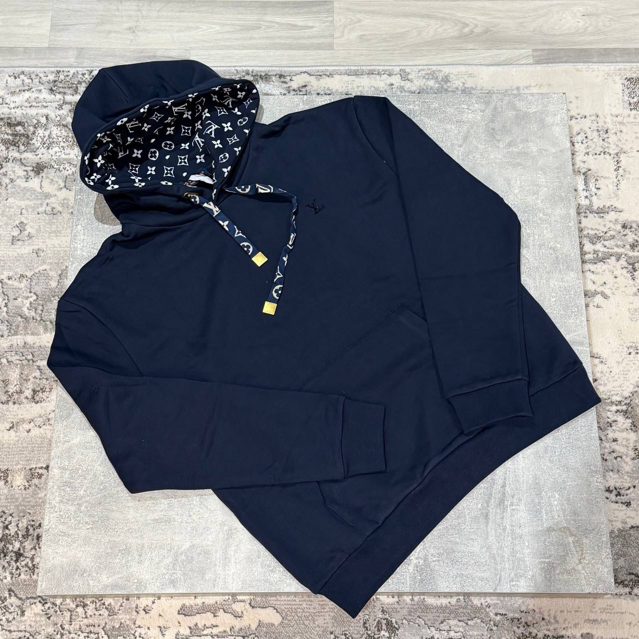 LVE COTTON HOODIE - NAVY