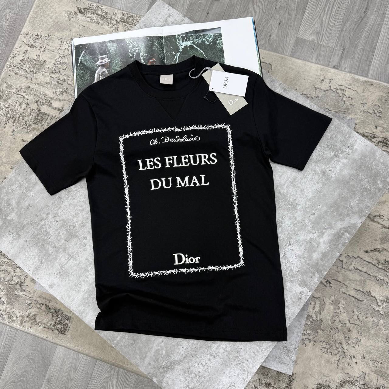 CD LE FLEURS TSHIRT - BLACK