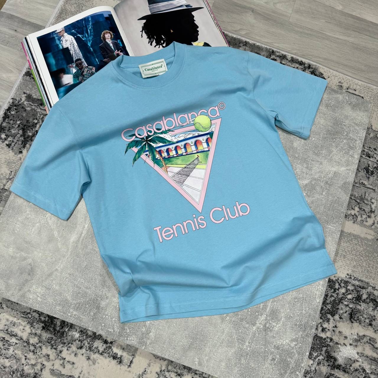 CB TENNIS CLUB ICON TSHIRT - SKY BLUE