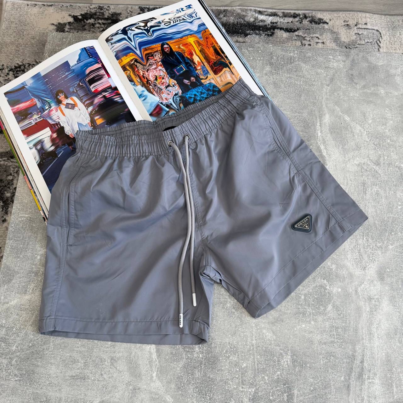 PDA RE-NYLON SWIM SHORTS - GREY