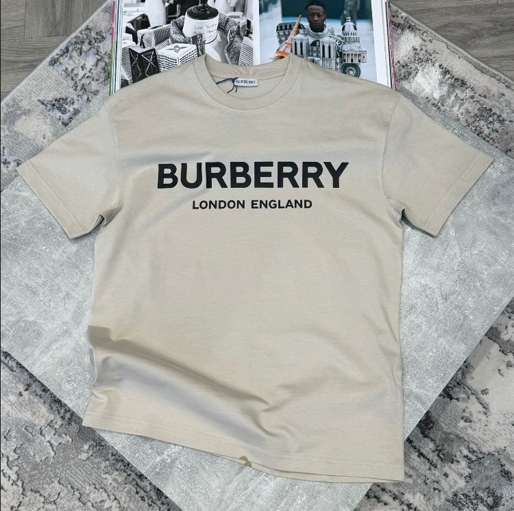 BBR LOGO PRINT TSHIRT - BEIGE