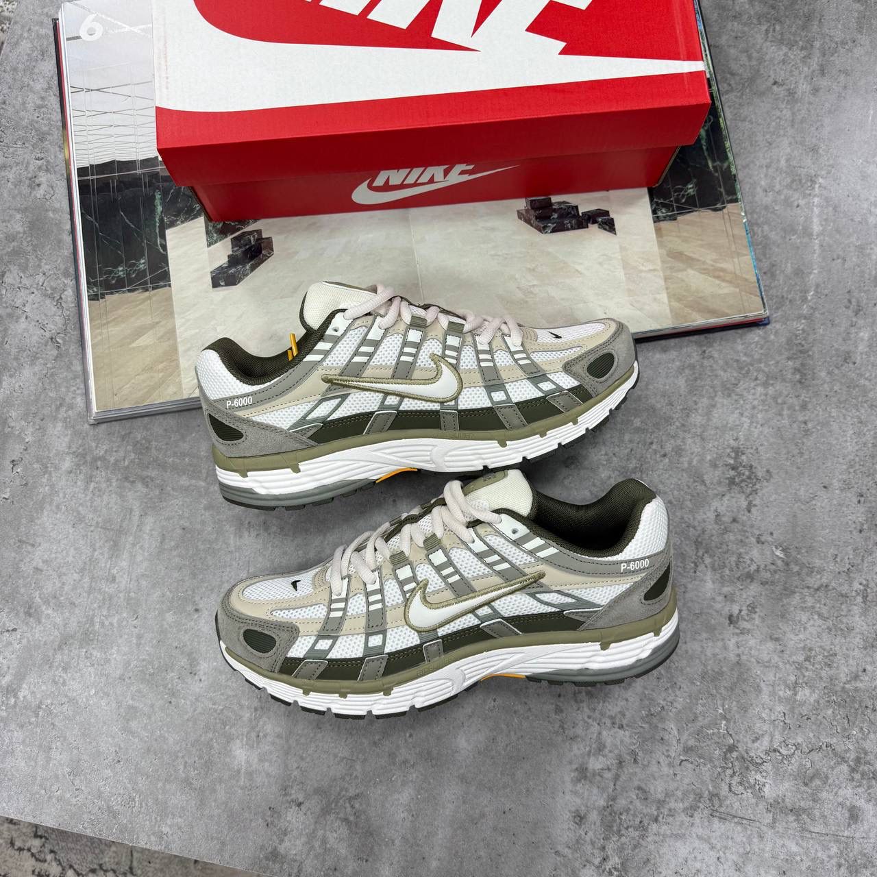 NI P-6000 SNEAKERS - KHAKI