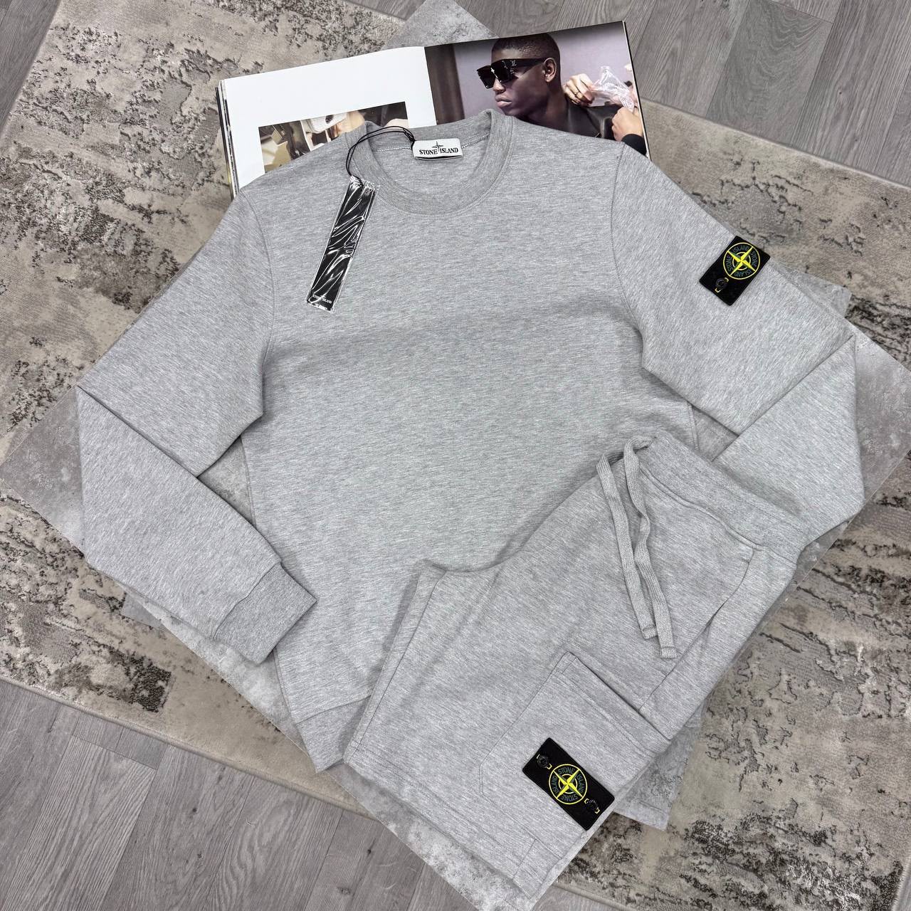 SI JUMPER & SHORTS SET - GREY