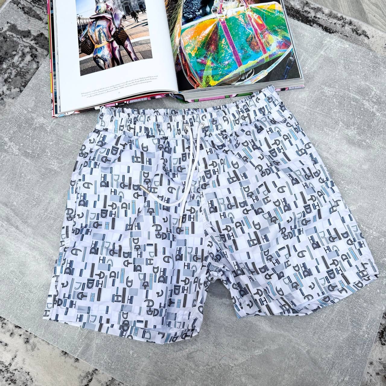 H SWIM SHORTS - SKYBLUE