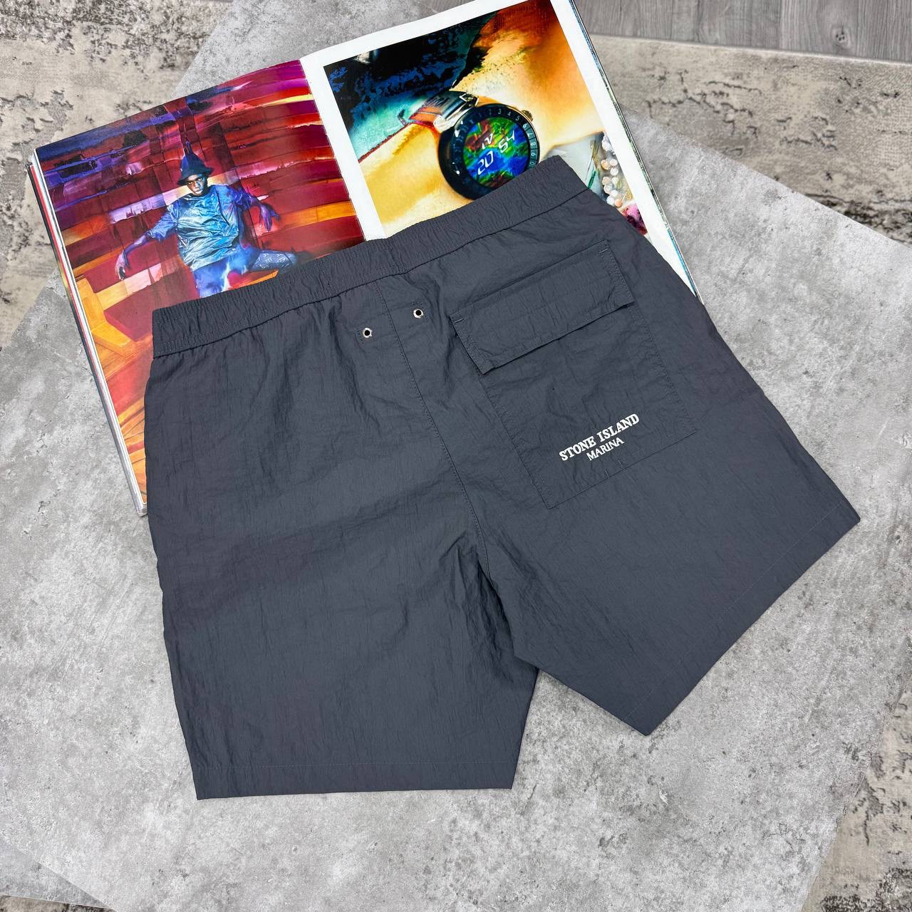 SI MARINA SWIM SHORTS - ANTHRACITE
