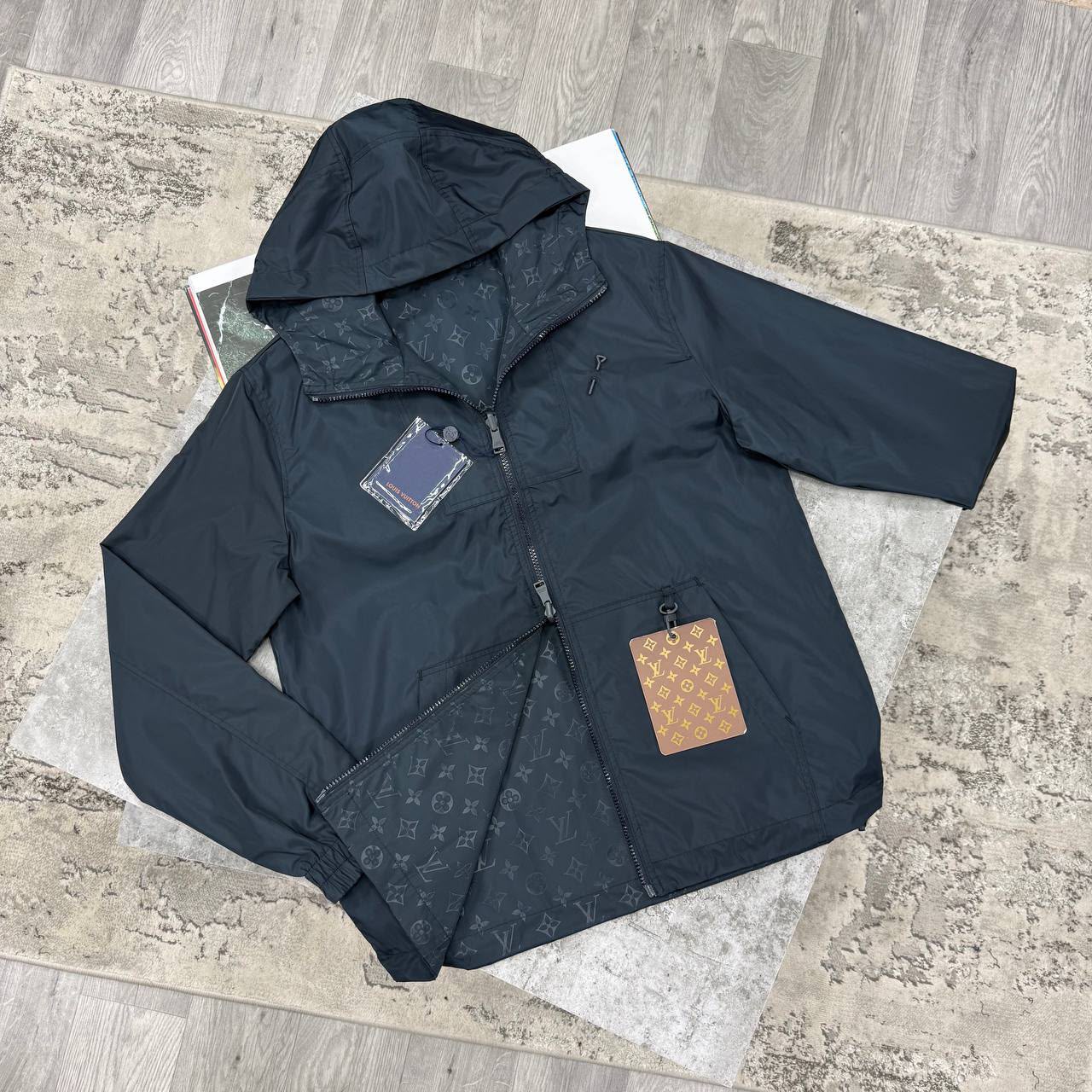 LVE REVERSIBLE MONOGRAM JACKET - NAVY