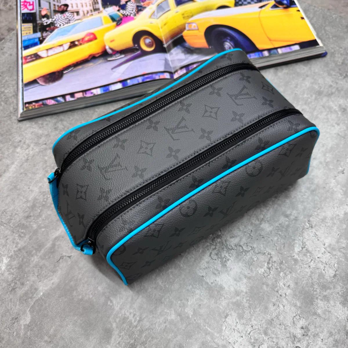 LVE WASH BAG - GREY / AQUA