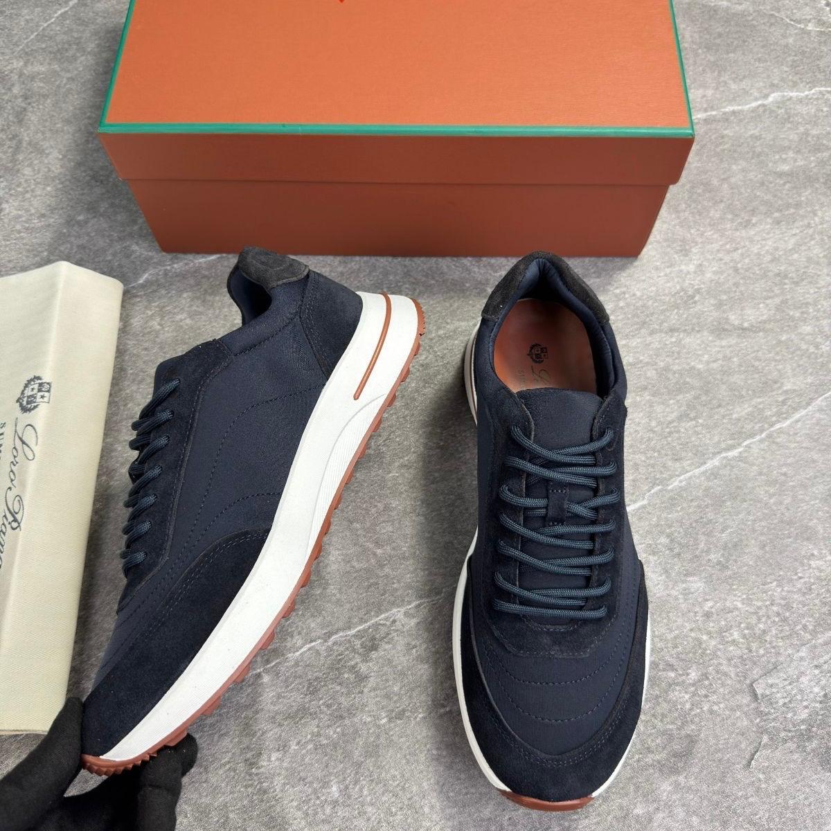 LORO SUEDE TRAINER - NAVY