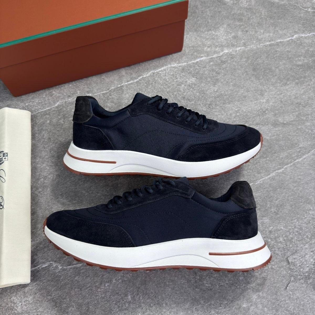 LORO SUEDE TRAINER - NAVY