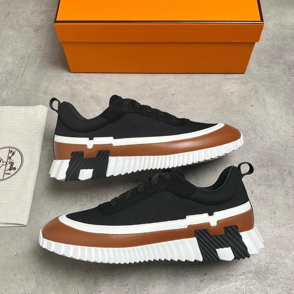 H TRAINER - BLACK / BROWN