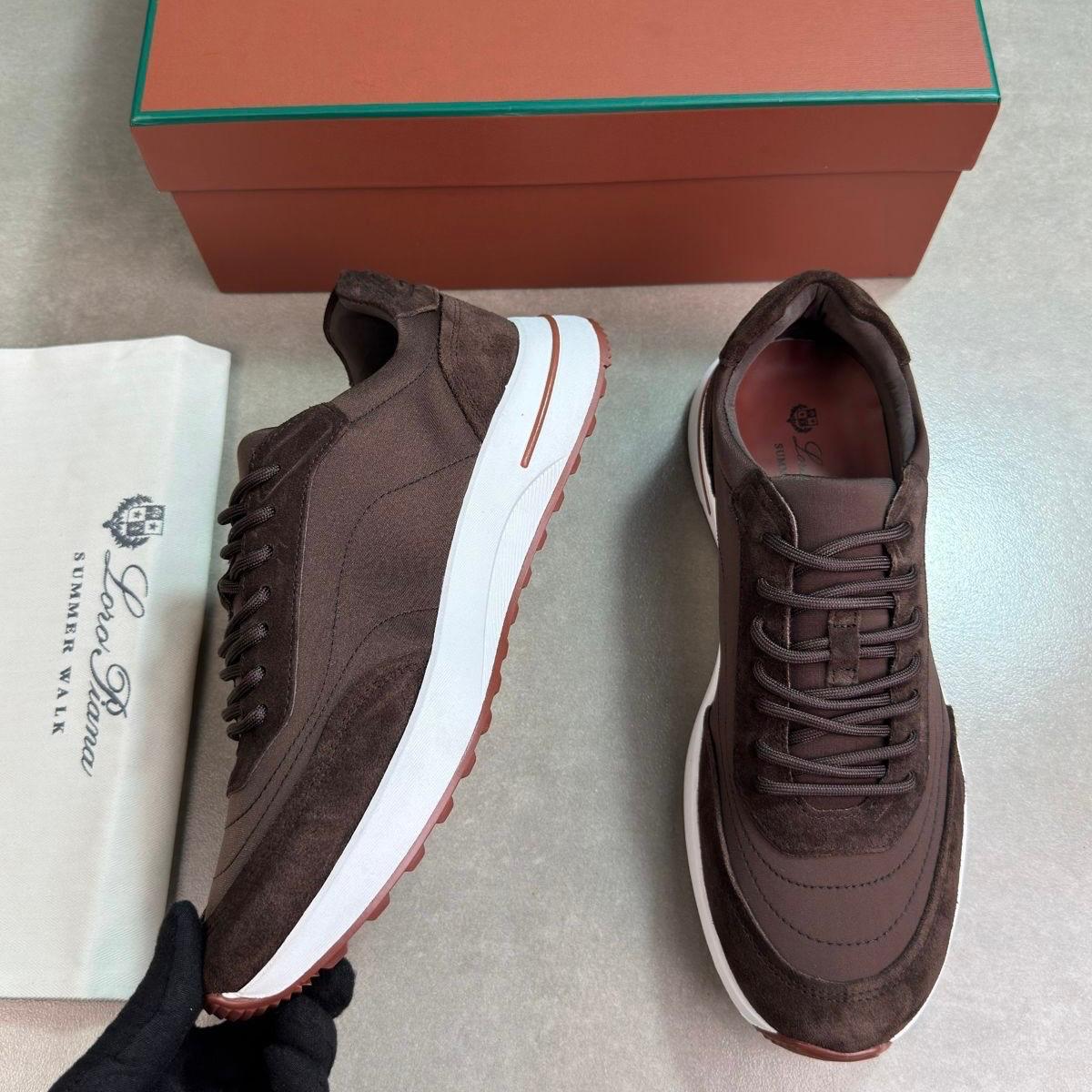 LORO SUEDE TRAINER - BROWN