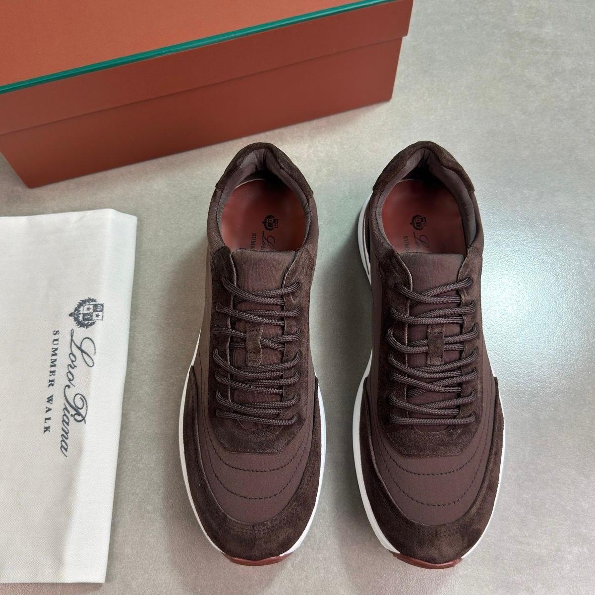 LORO SUEDE TRAINER - BROWN