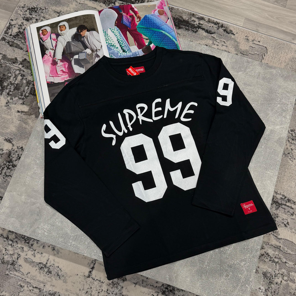SUP LONG SLEEVE T SHIRT - BLACK
