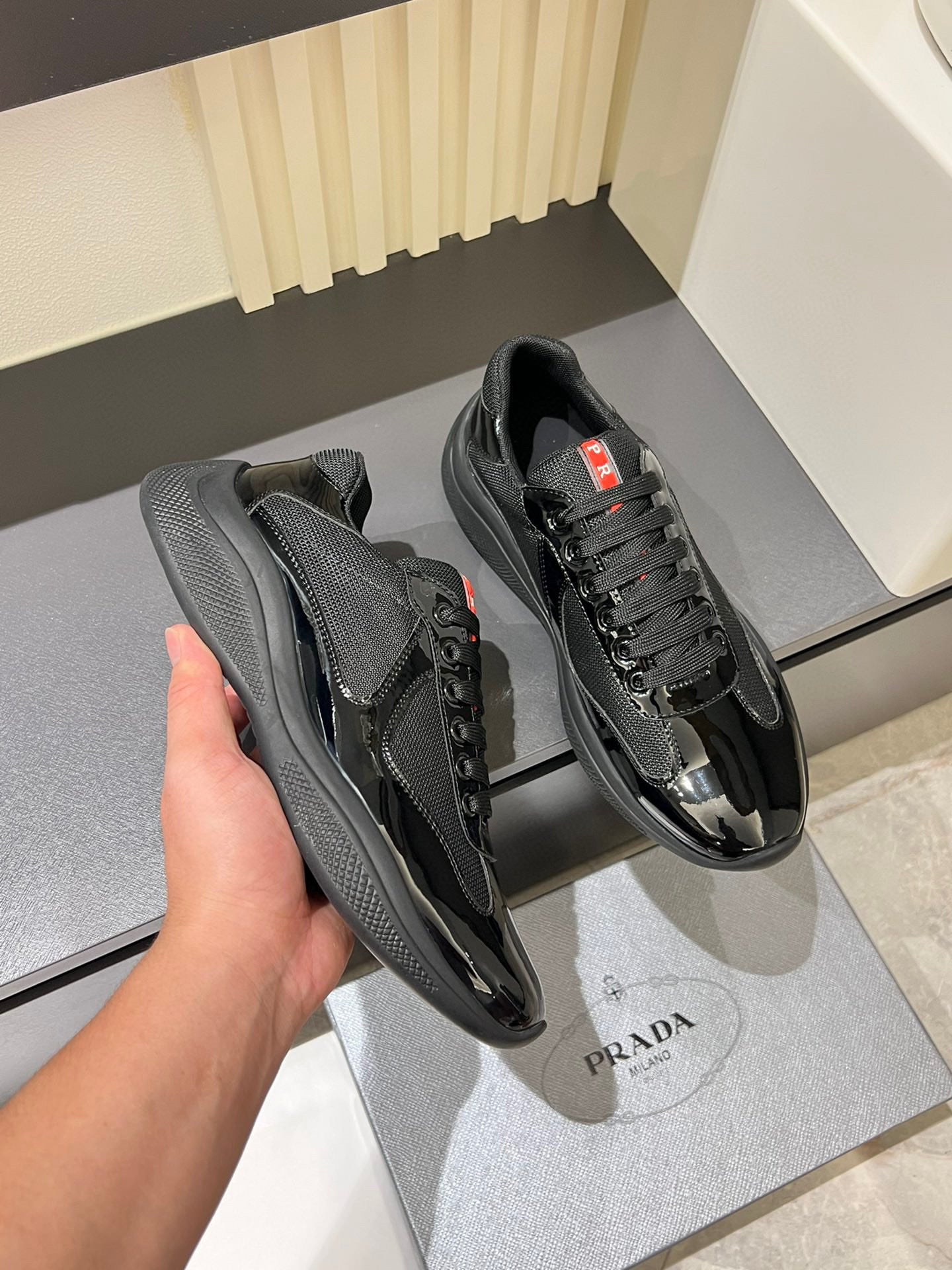 PDA AMERICA'S CUP SNEAKERS - BLACK