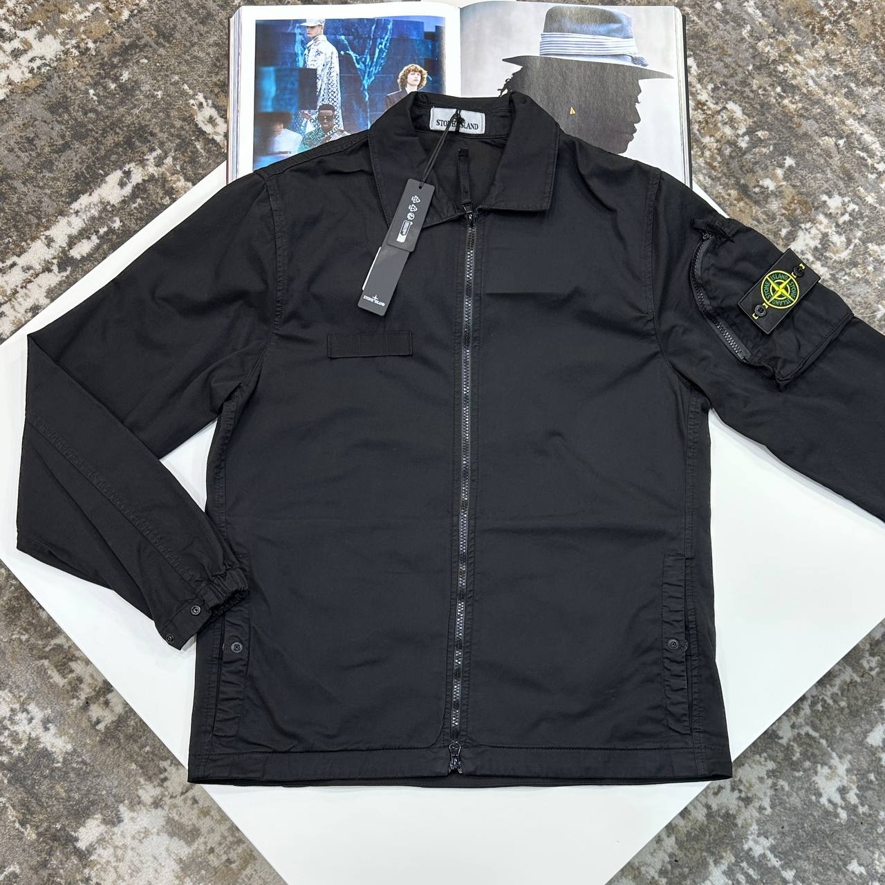 SI ORGANIC STRETCH OVERSHIRT - BLACK