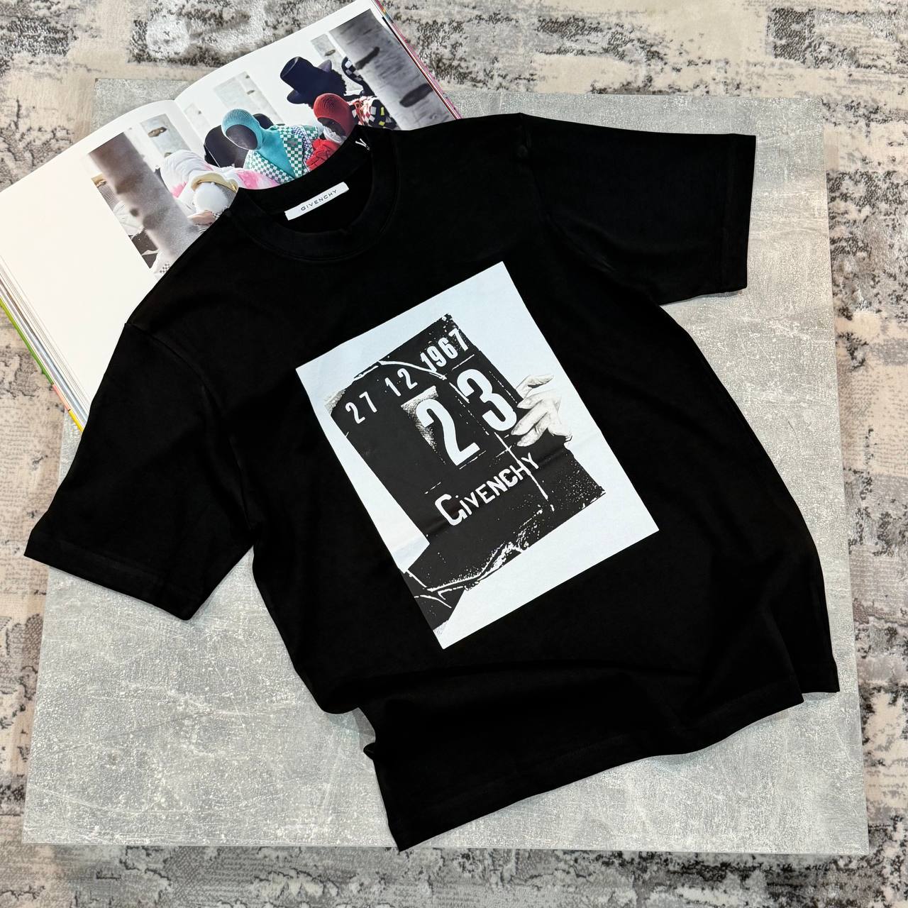 GVY COTTON TSHIRT - BLACK