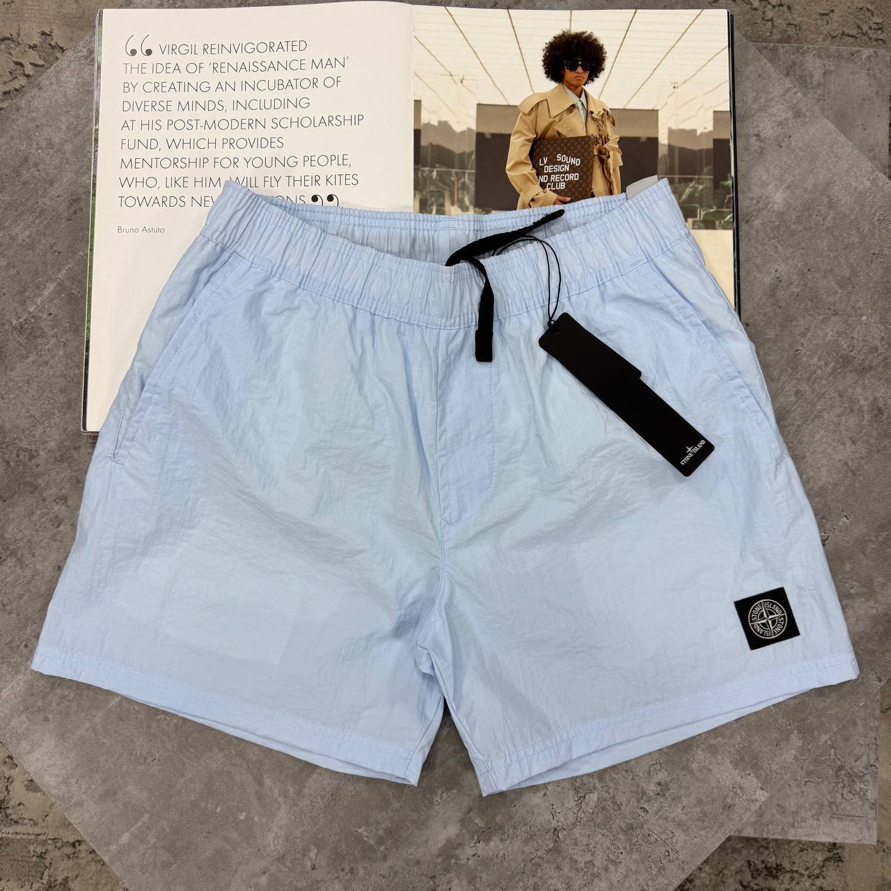 SI NYLON SWIM SHORTS - PALE BUE