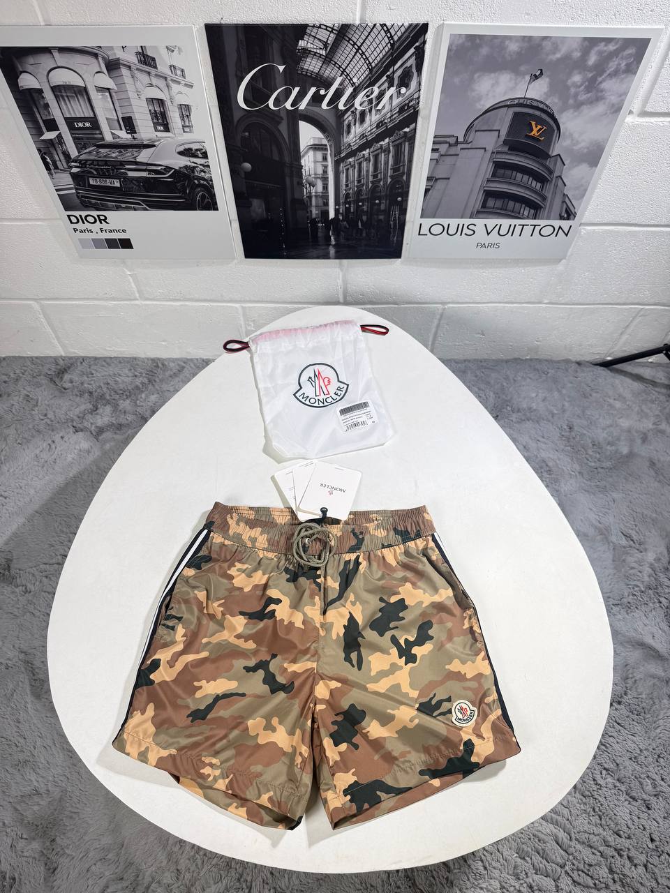 MNCLR CAMOUFLAGE SWIM SHORTS - GREEN / BROWN