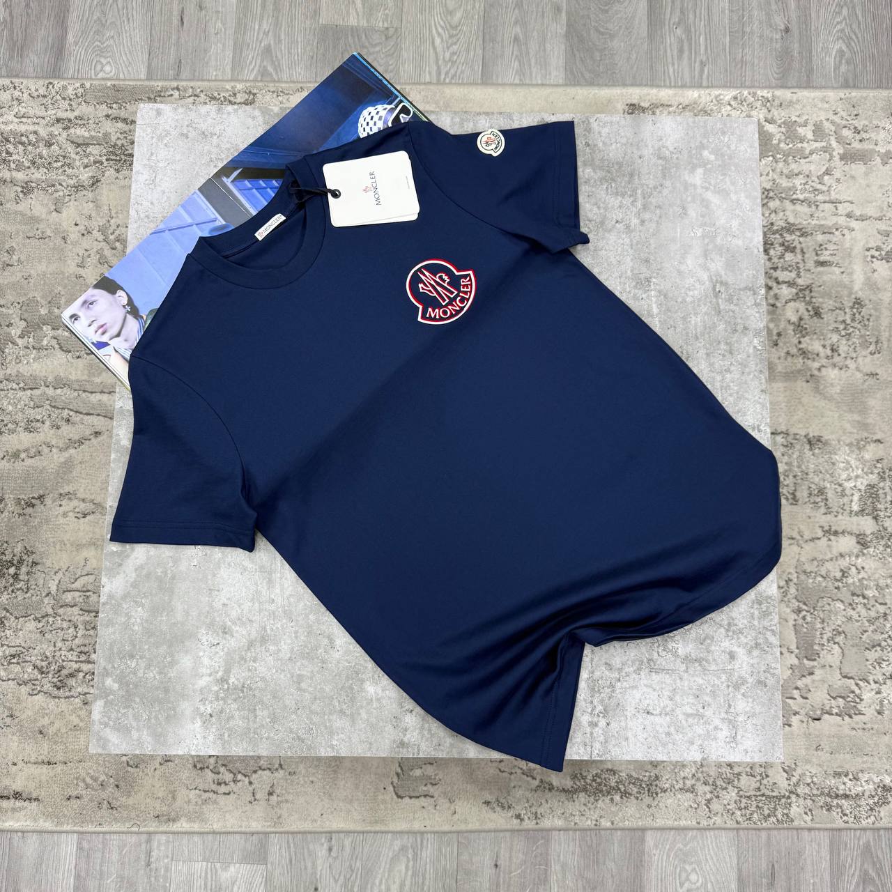 MNCLR BIG LOGO T SHIRT - INDIGO