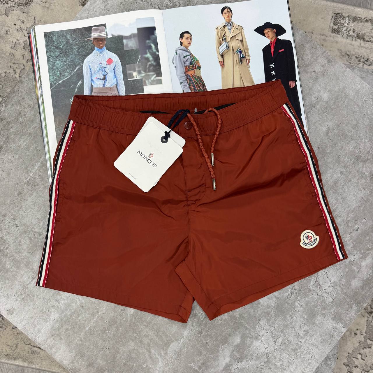 MNCLR SWIM SHORTS - BURGUNDY