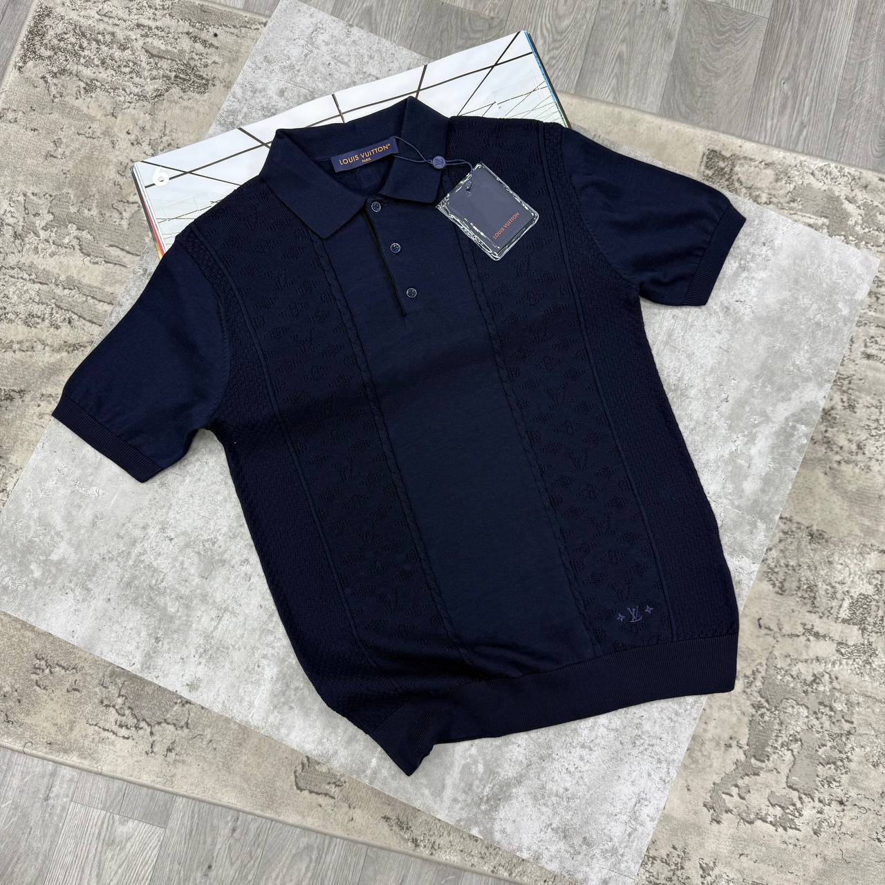 LVE SHORT SLEEVED POLO - NAVY