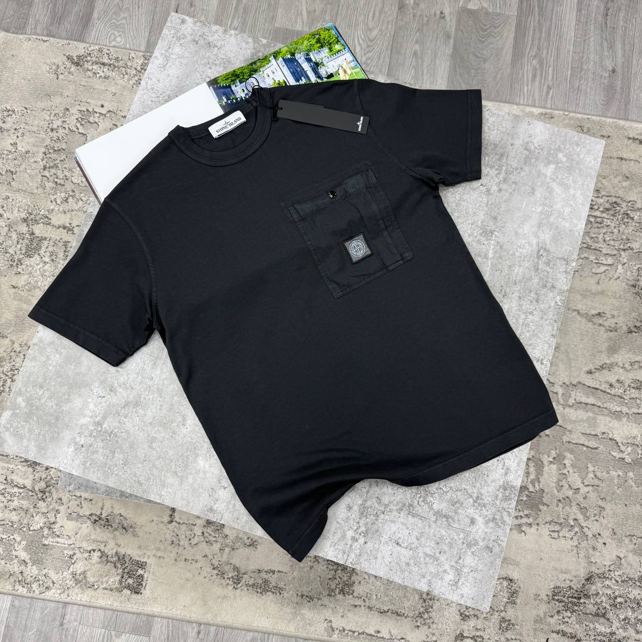 SI CHEST POCKET TSHIRT - BLACK