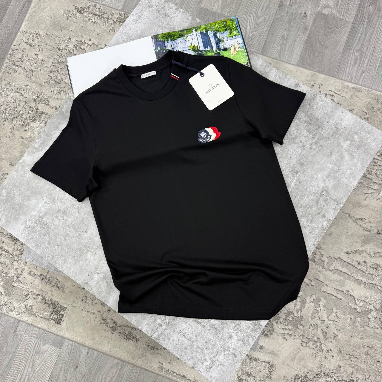 MNCLR TRIPLE LOGO TSHIRT - BLACK