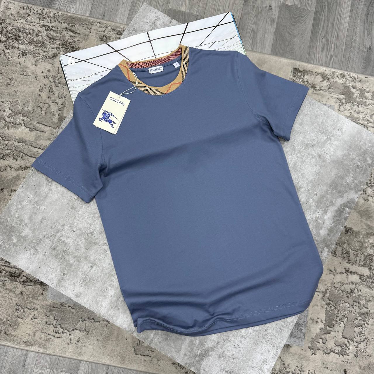 BBR COLLAR PRINT TSHIRT - BLACK