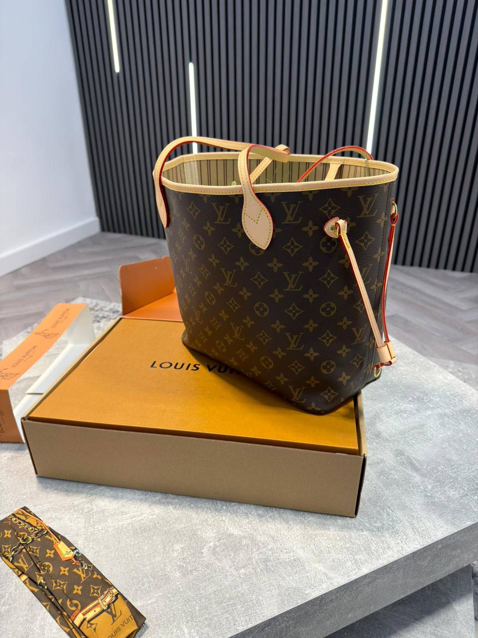 LVE NEVERFULL BAG - BROWN / BEIGE