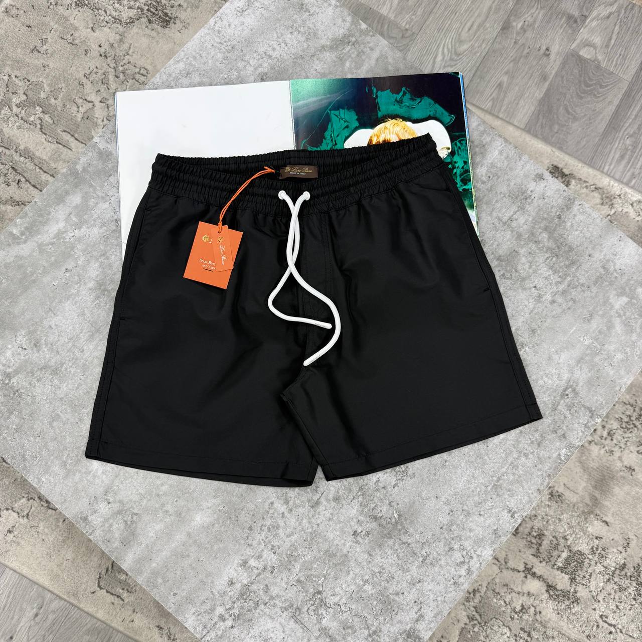 LORO SWIM SHORTS - BLACK