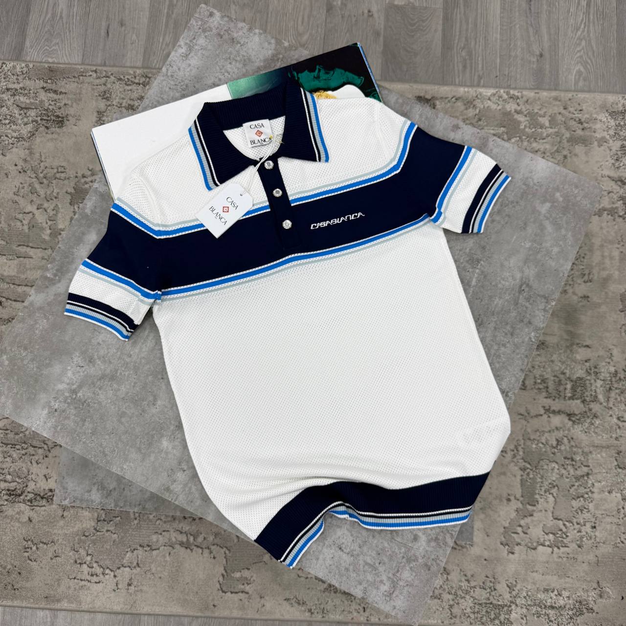 CB POLO - WHITE / BLACK