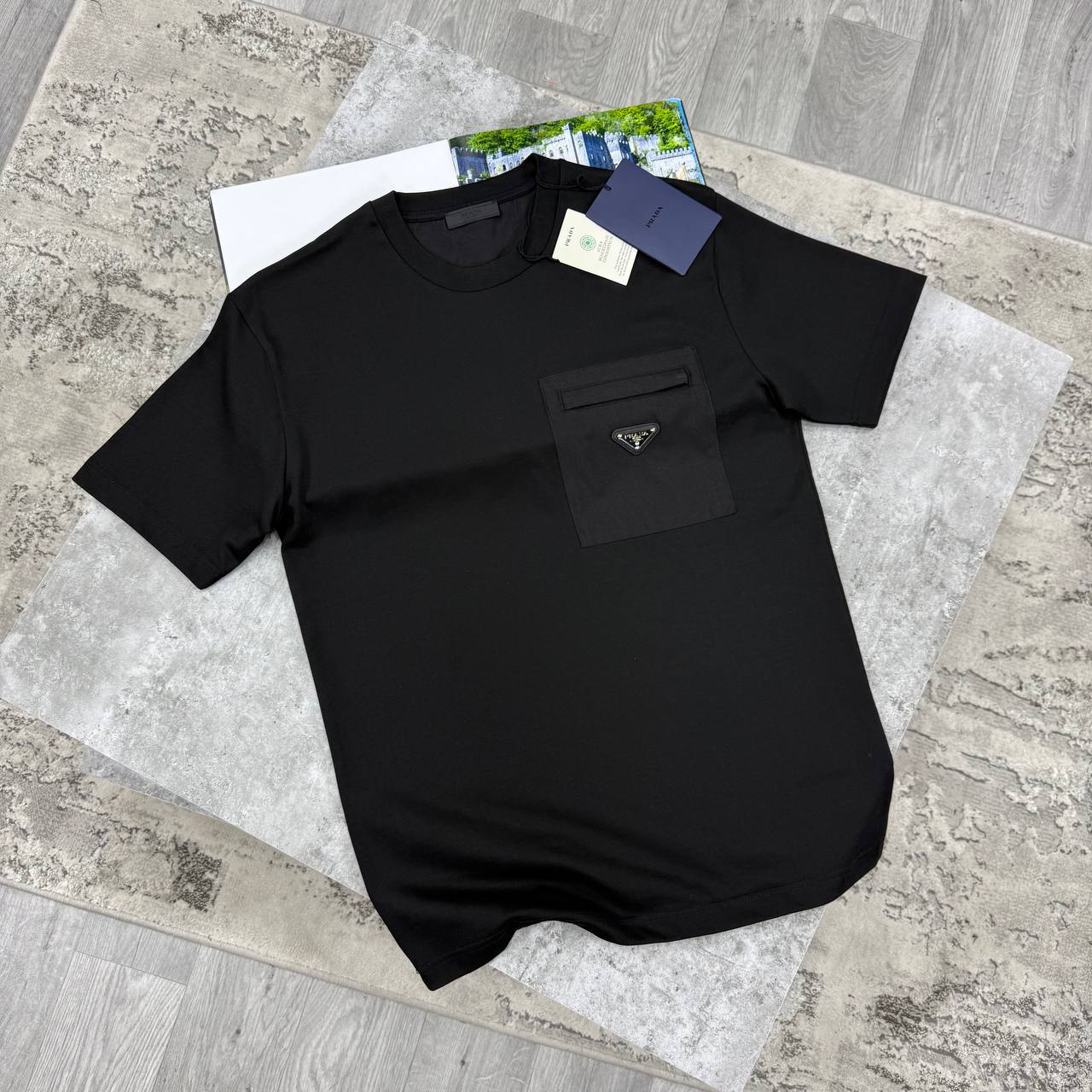 PDA POCKET T SHIRT - BLACK