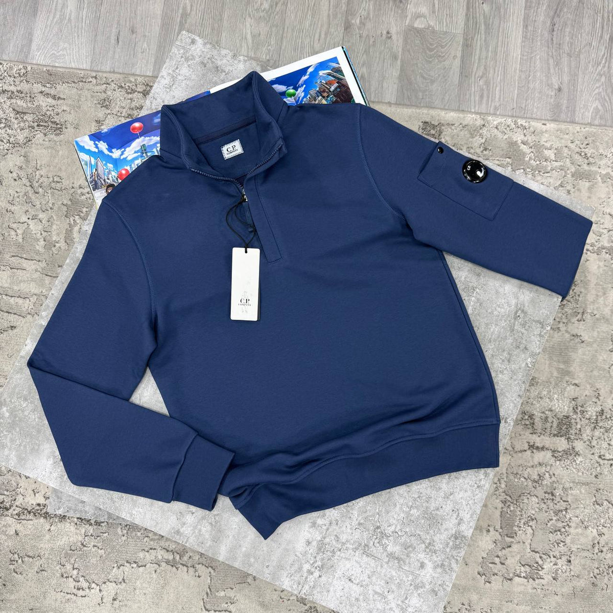 CP HALF ZIP JUMPER - NAVY