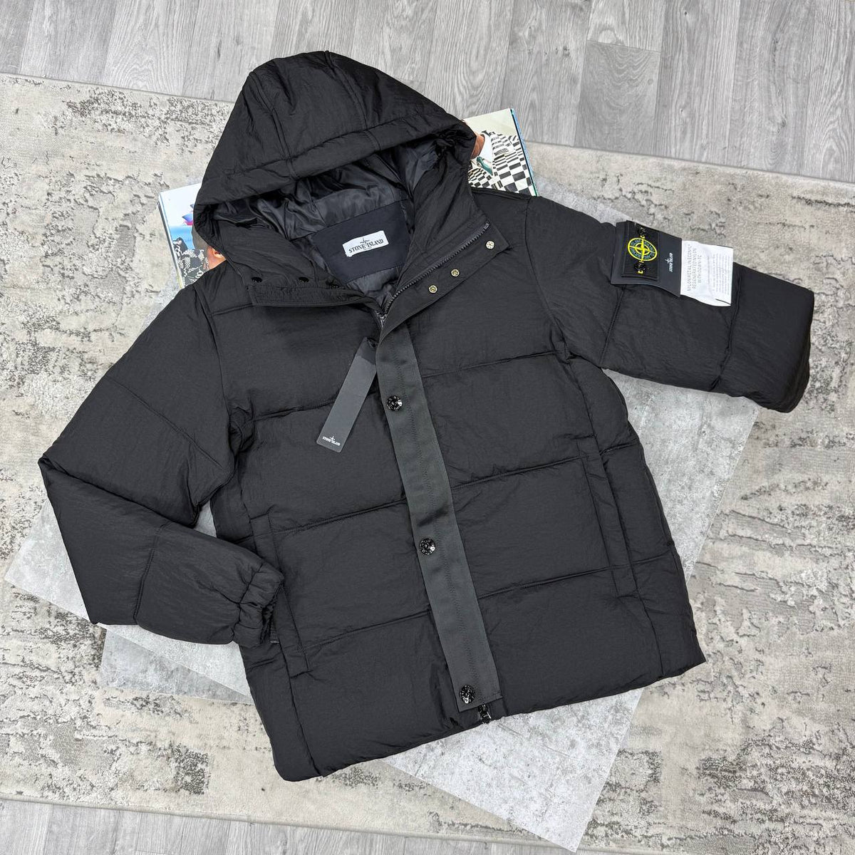 SI NYLON METAL DOWN JACKET - BLACK