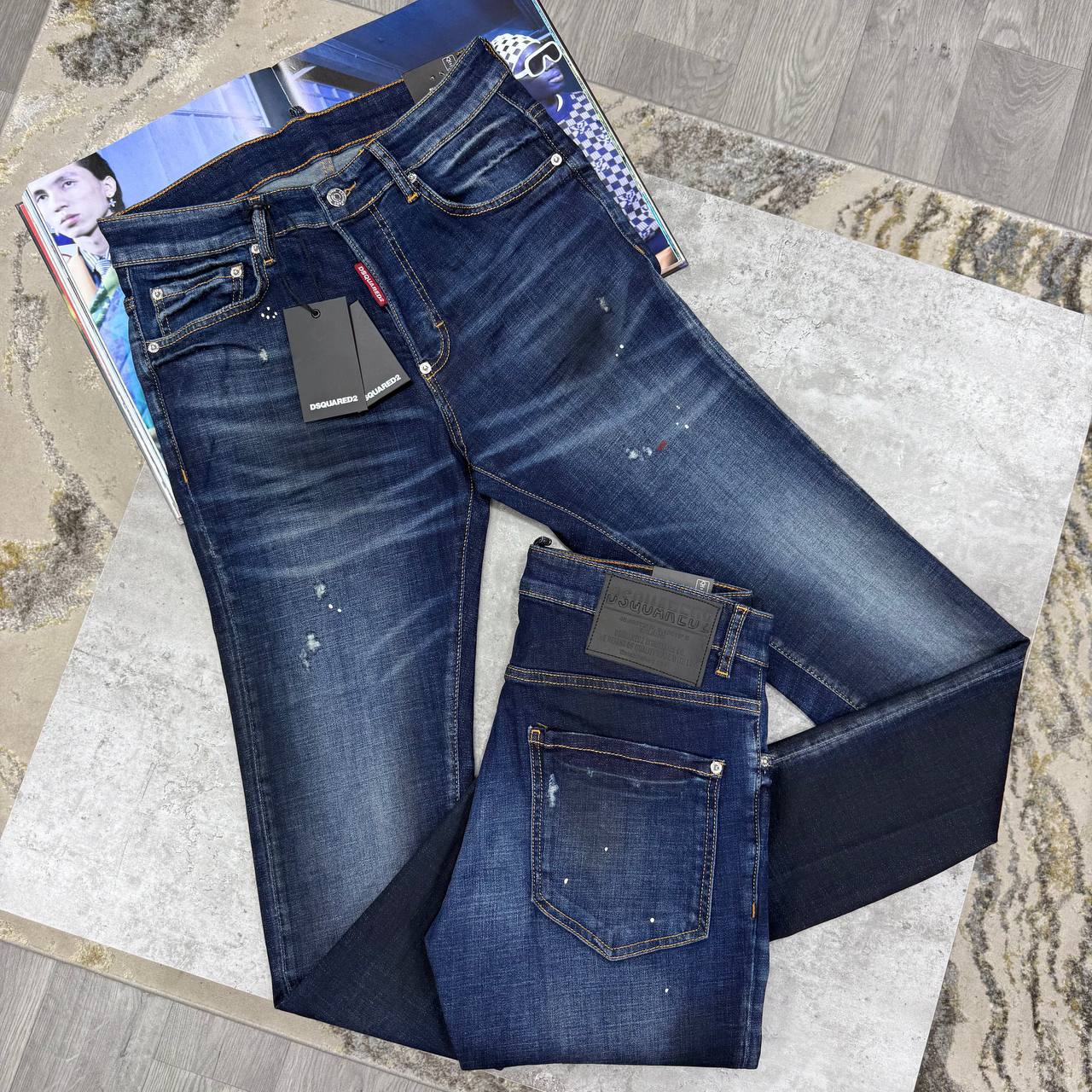 DSQ SLIM FIT JEANS - BLUE