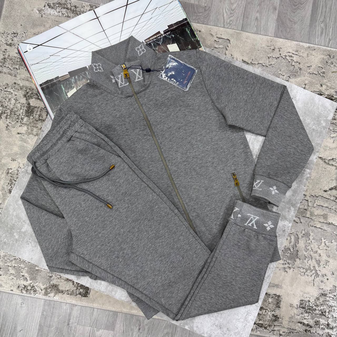 LVE MONOGRAM TECHNICAL TRACKSUIT - GREY