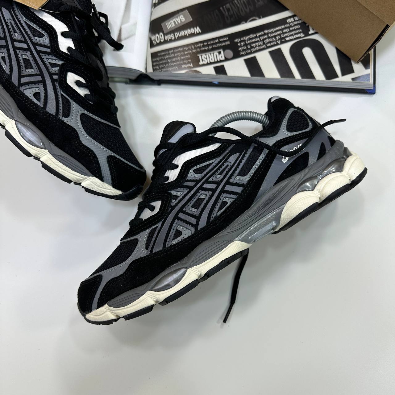 ACS GEL TRAINERS - BLACK/GREY