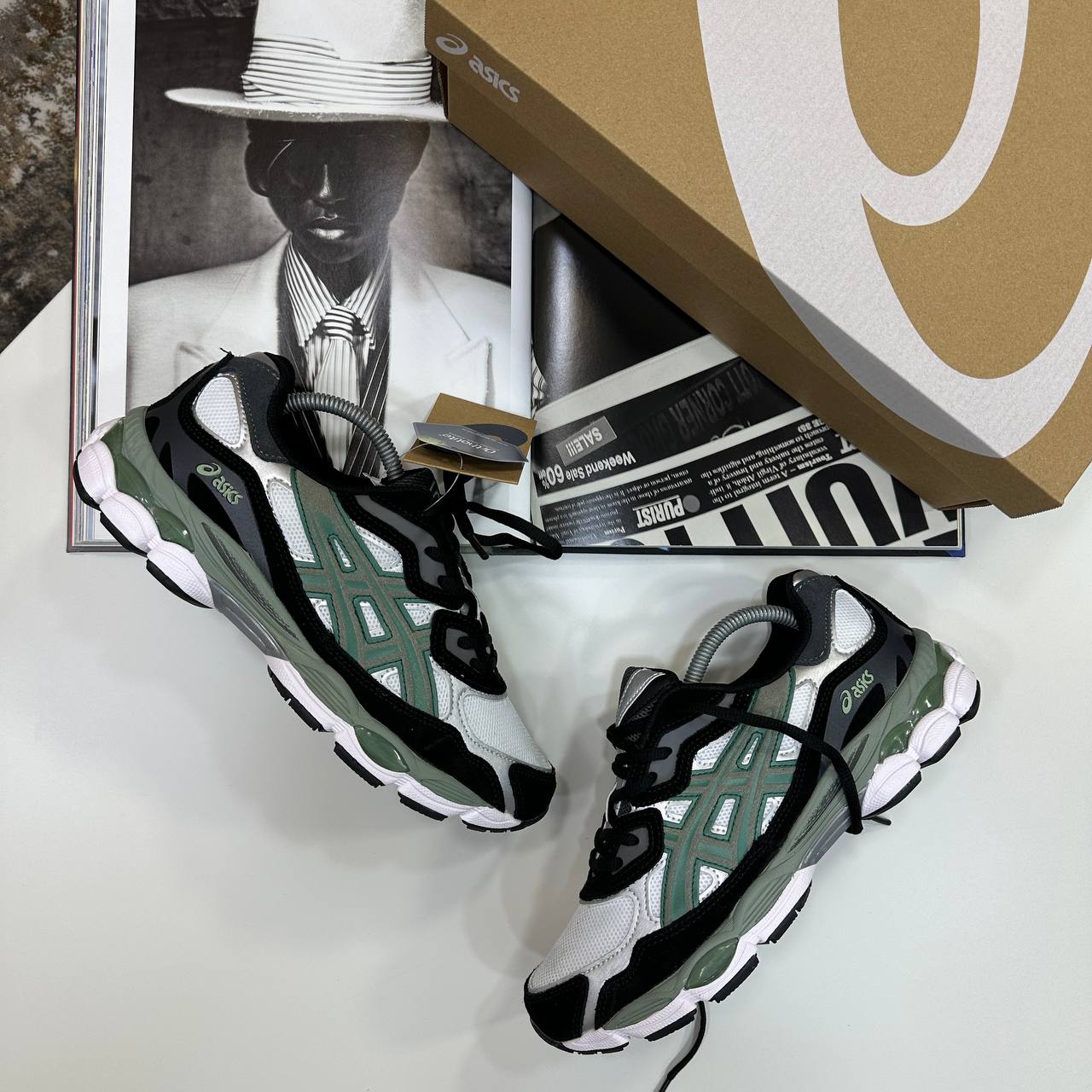 ACS GEL TRAINERS - WHITE/GLACIER/BLACK IVY