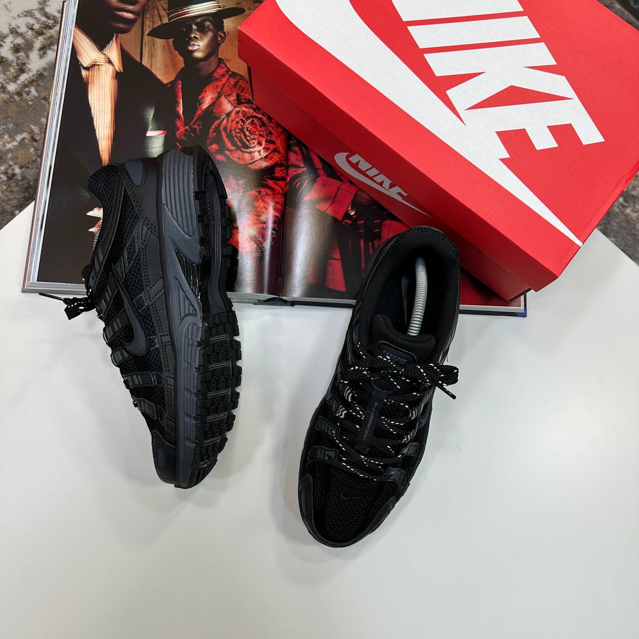 NI P-6000 TRAINERS - TRIPLE BLACK