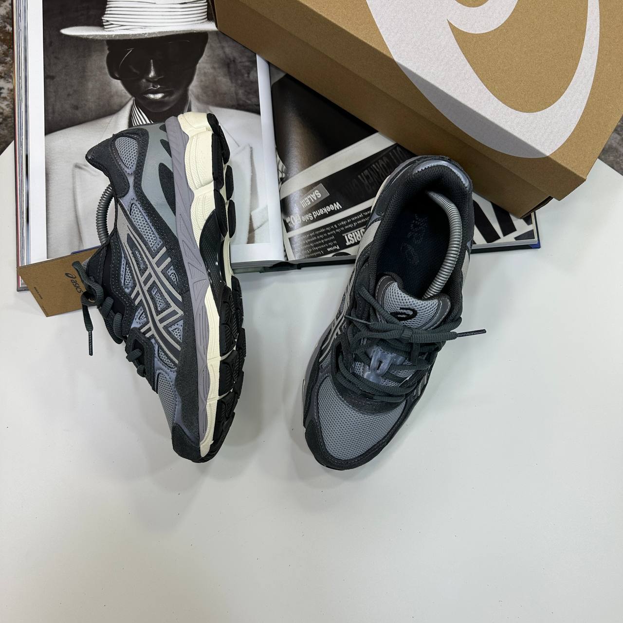 ACS GEL TRAINERS - OATMEAL OBSIDIAN GREY
