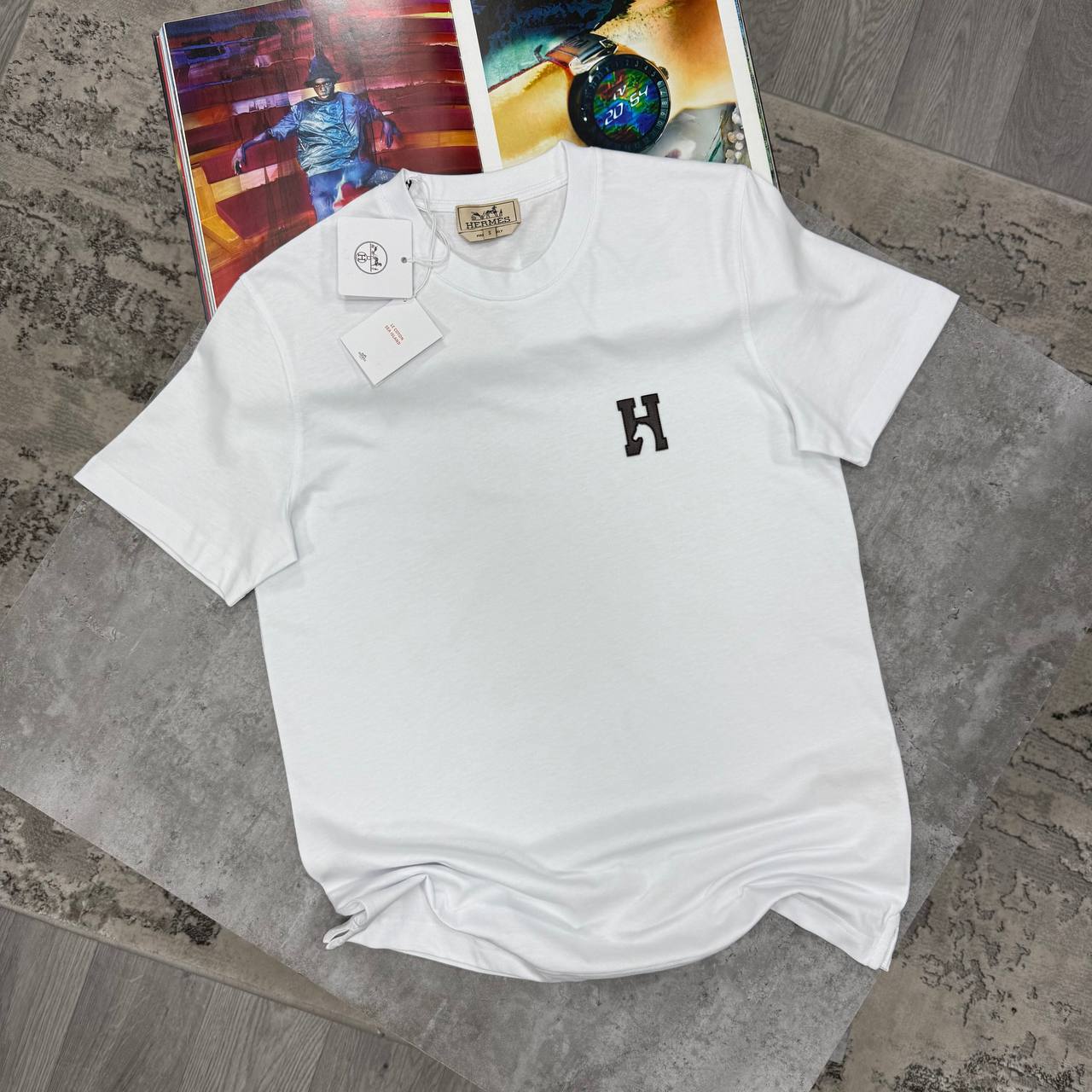 H LOGO TSHIRT - WHITE