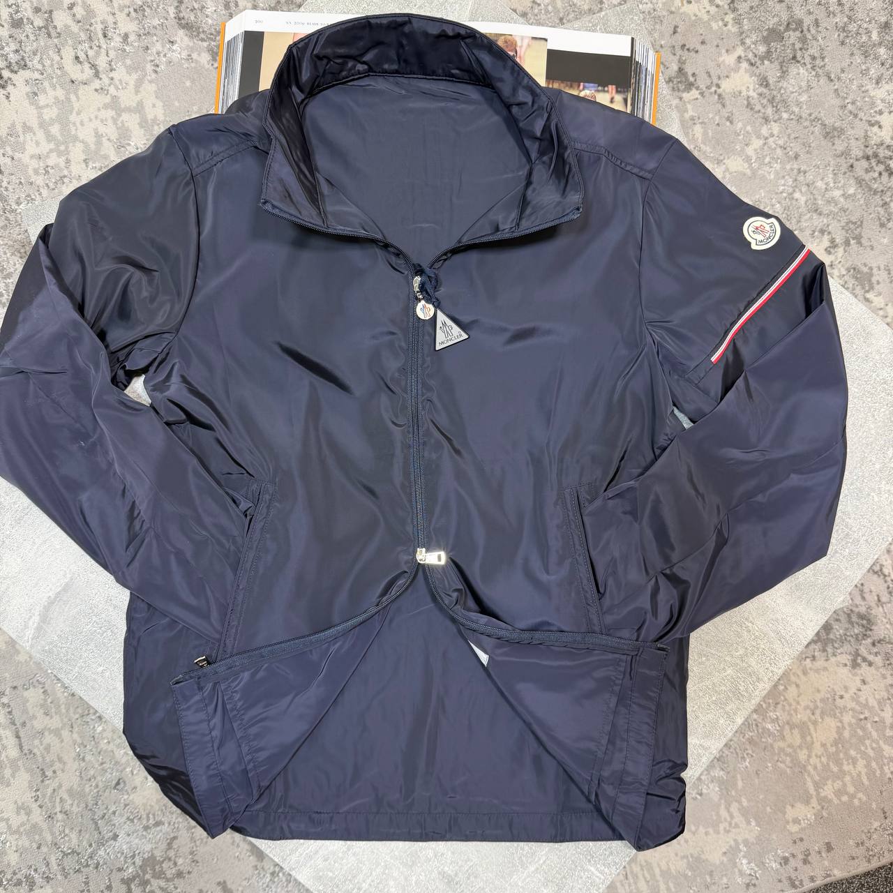 MNCLR RUINETTE NYLON JACKET - NAVY