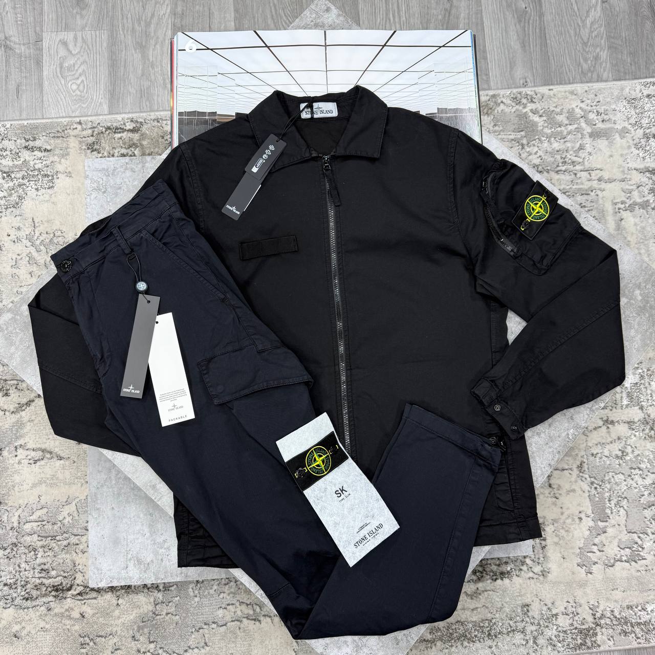 SI OVERSHIRT CARGO SETS - BLACK / NAVY
