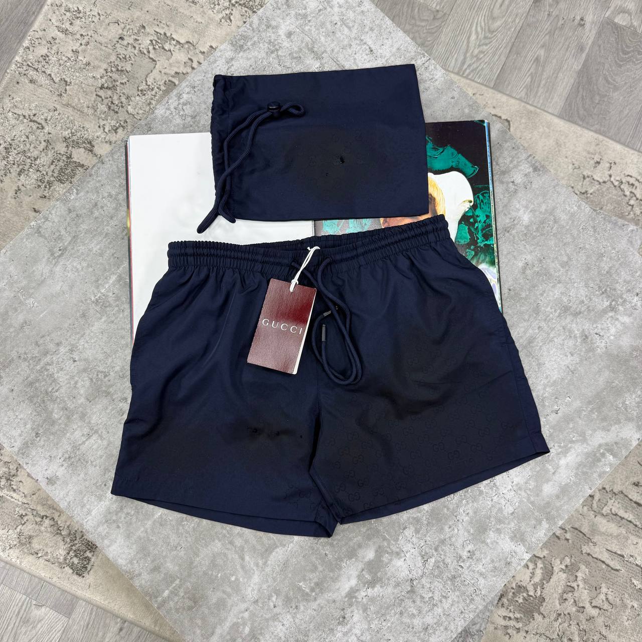 GCI NYLON SWIM SHORTS - NAVY