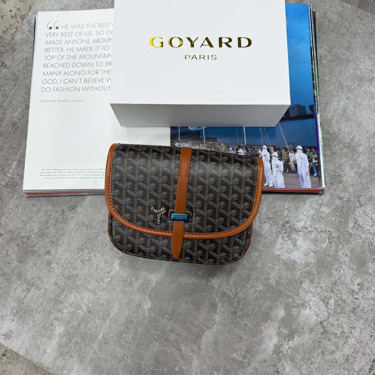 GYRD MAN BAG - BLACK / BROWN