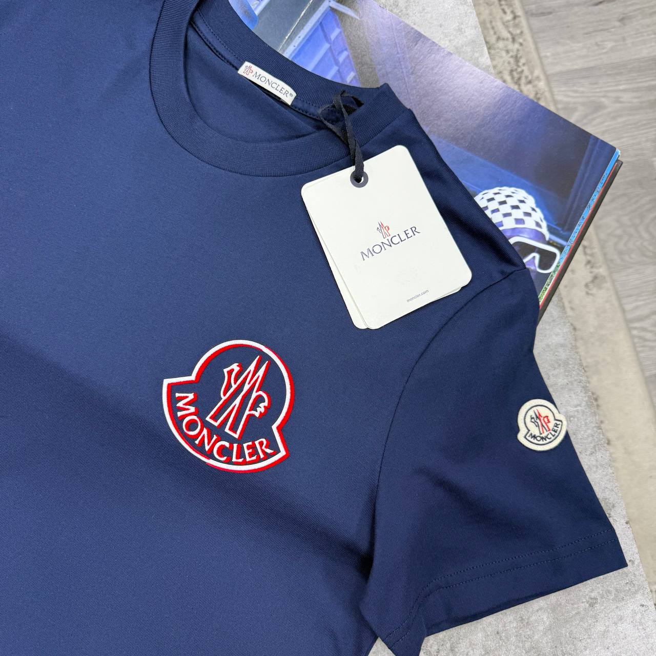 MNCLR BIG LOGO T SHIRT - INDIGO