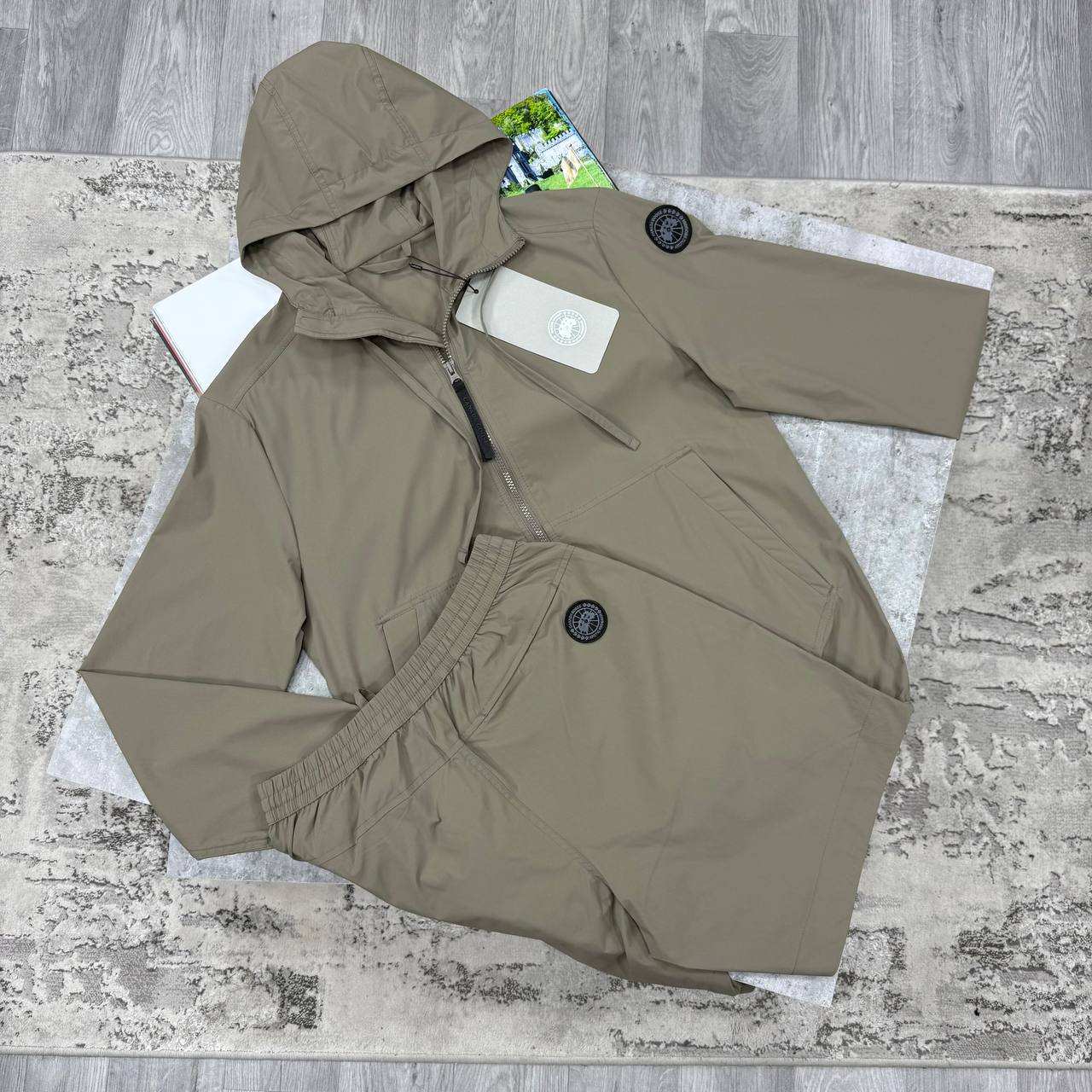 CG WIND JACKET SHORT SETS - TAN