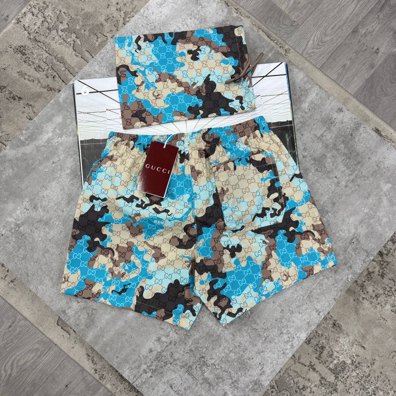 GCI CAMOUFLAGE SWIM SHORTS - MULTICOLOR